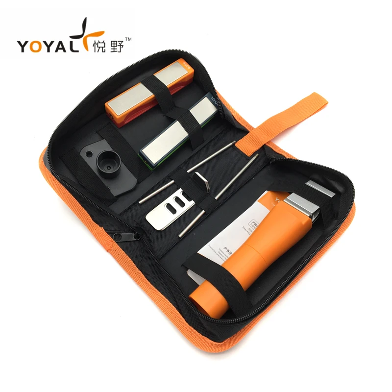TAIDEA Knife Sharpener Professional Sharpening Stone System Have Box Multifunctional Angle Whetstone Diamond Knife Grinder