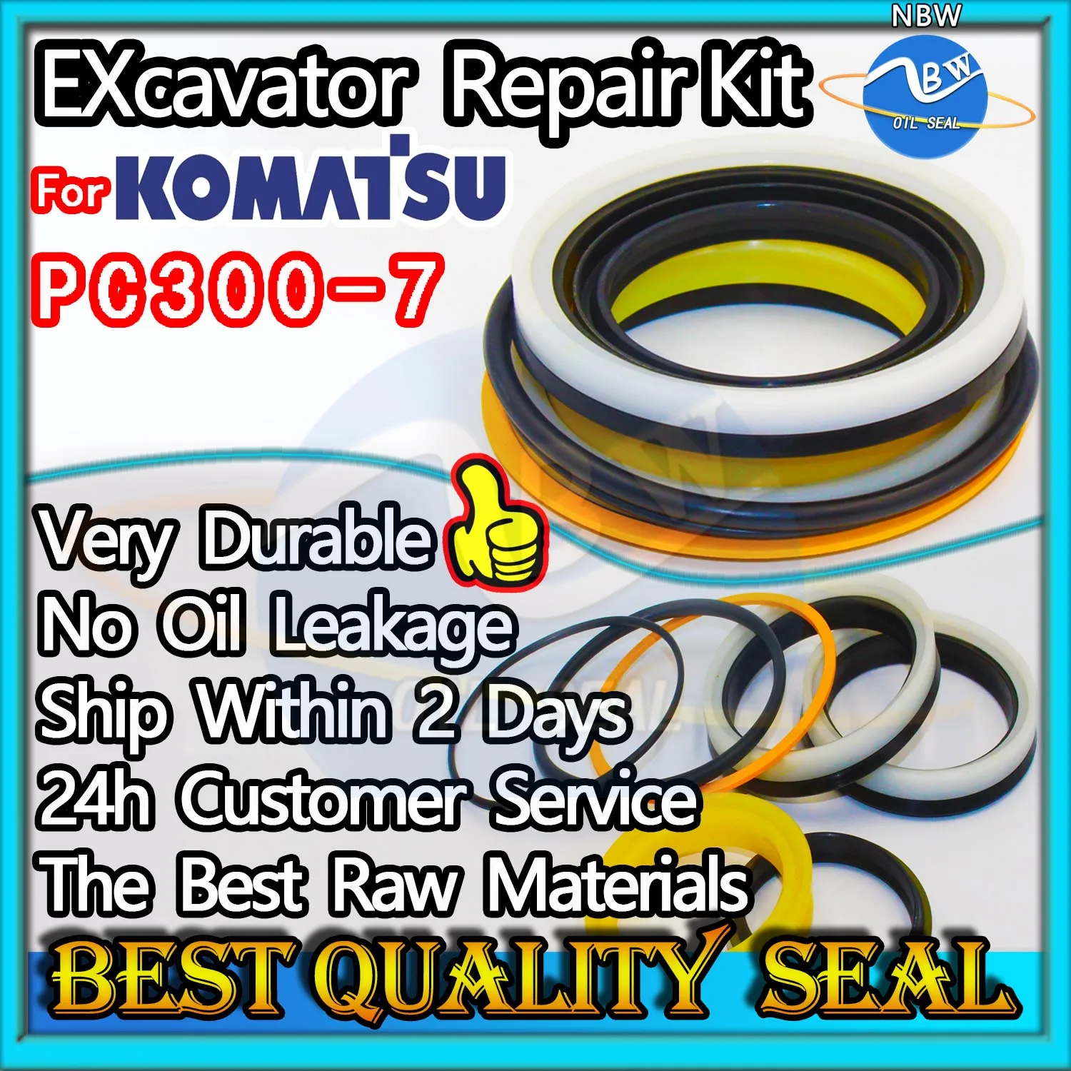 

For KOMATSU PC300-7 Repair Kit Excavator Oil Seal O-ring Cylinder BOOM ARM Bucket Hydraulic Pump Digger Clamshell Shovel Adjust