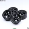 SpeedCG 1/64 ABS Wheels Modified Parts with Rubber Tire Type F Modified 11mm For Model Car Racing Vehicle Toy Hotwheels Tomica 4