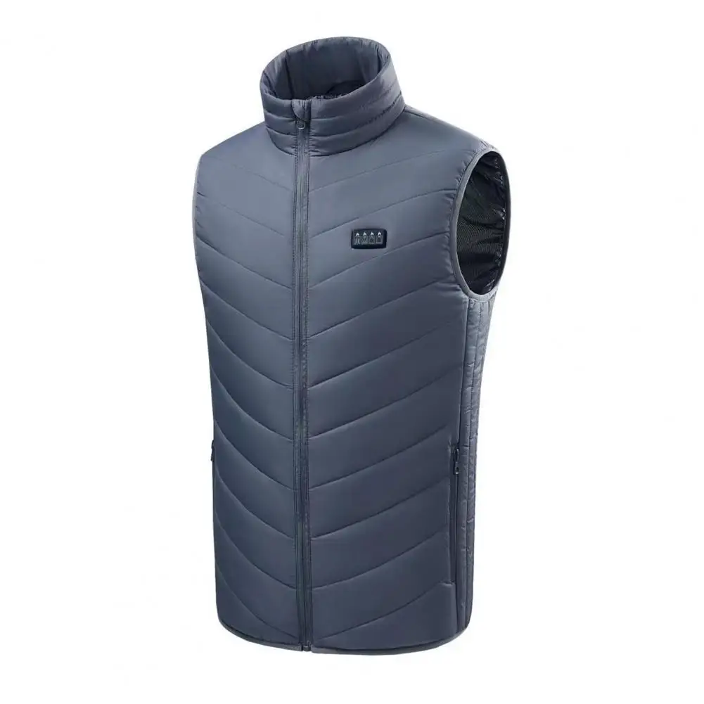 thumbnail image 1 of Hombres Mujeres invierno USB infrarrojo 21 áreas de calefacción chaleco chaqueta cuello alto hombres invierno chaleco eléctrico calentador, 1 of 5