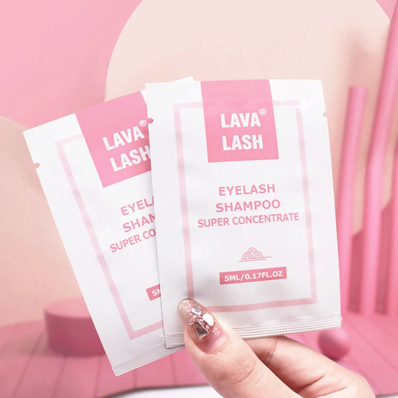 Lava Lash Super Concentrate Mousse Eyelash Shampoo Gentle Cleansing Grafting Foam Extension Eyelashes 5ml Makeup Tools 4