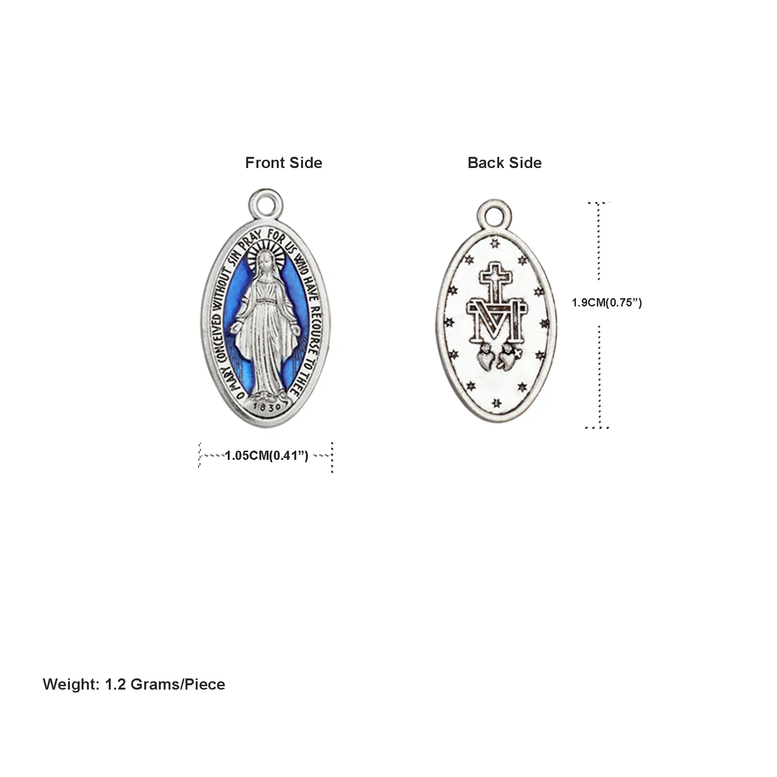 Diyalo Medalla Milagrosa/St. Benedikt/Crucifix Kreuz Charms Anhänger für DIY Rosenkranz Halskette Schmuckherstellung Gebetskranz Teile – Detail 6
