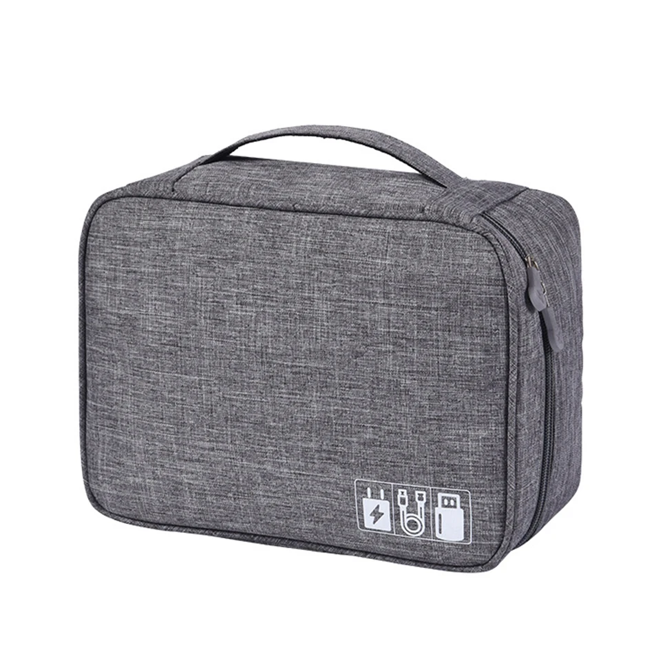 

USB Data Line Charger Plug Storage Bag Portable USB Data Line Charger Plug Storage Bag Travel Cable Organizer