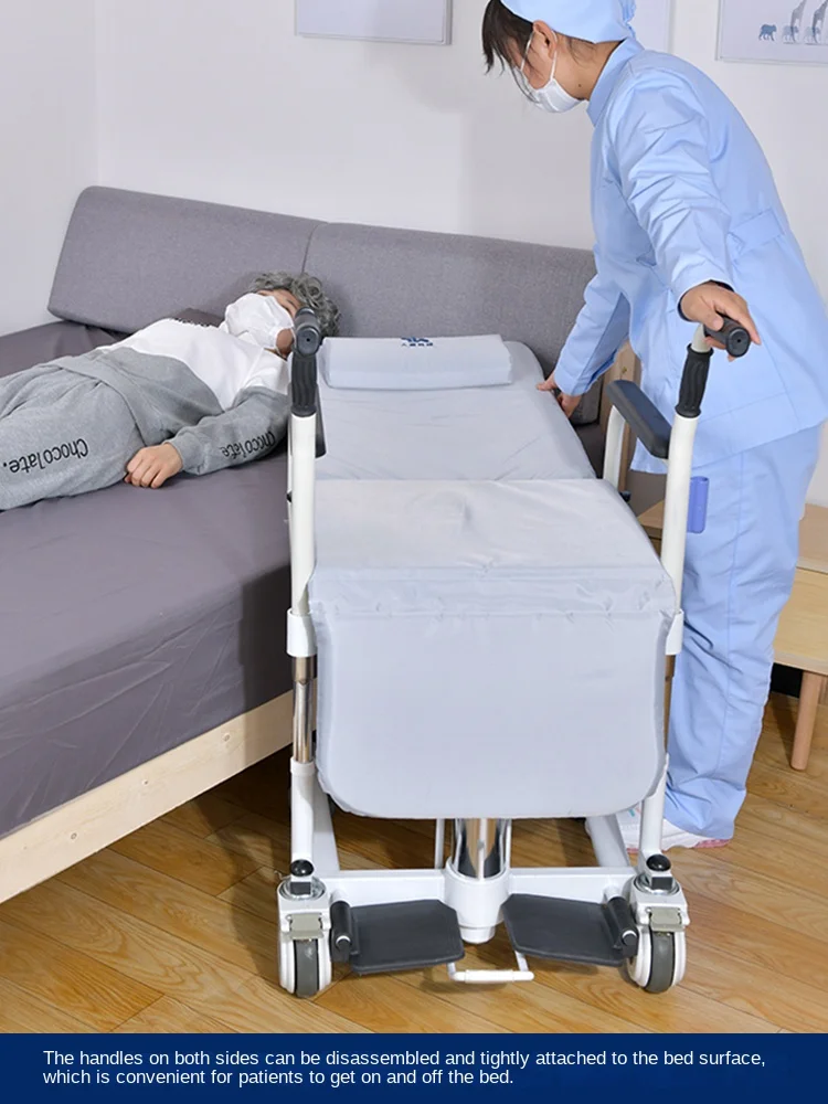 paralysis Disability Patient Transfer Chair Lifting Nursing Shift portable Folding Rollator rolling chair can sit and down