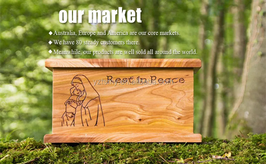 Professional Solid Disposable European Style Wooden Pet Casket Urns Cheap Pet Cremation Body Bag for Ashes Dead