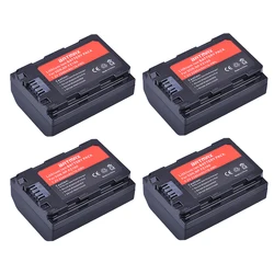 High-Capacity Rechargeable Camera Battery with LED Dual USB Charger (4 battery)