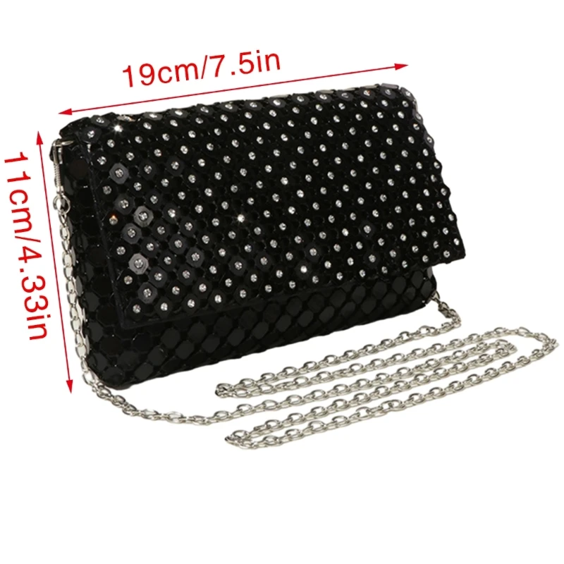 Trendy Handbag Shoulder Bag Evening Clutch Suitable for Weddings and Galas Party