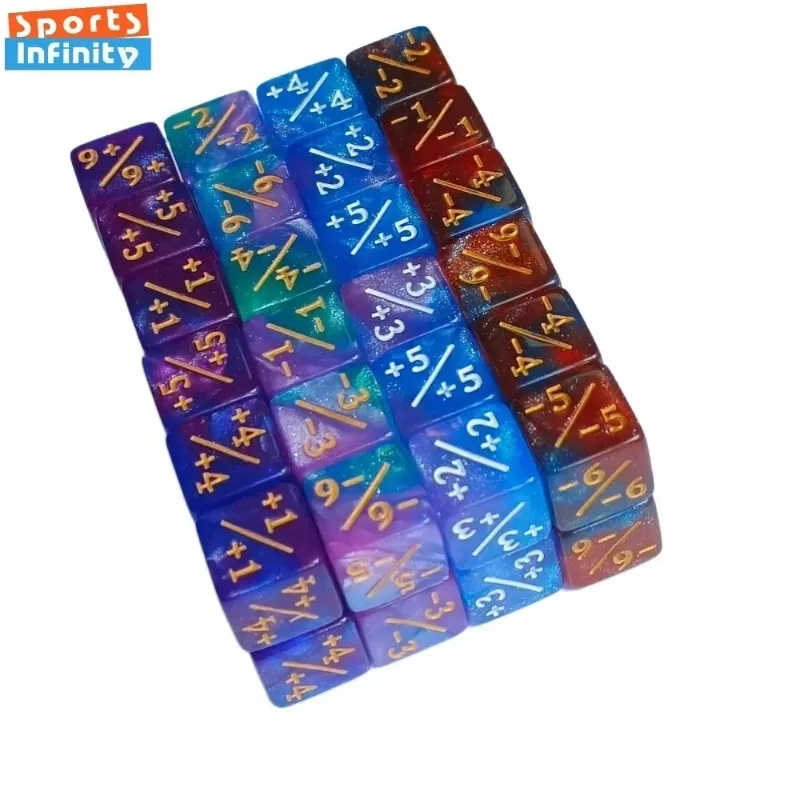 10pcs/set 16mm 6 Sided Symbol Dices Counter Token for Card Gaming Accessory Children Toys