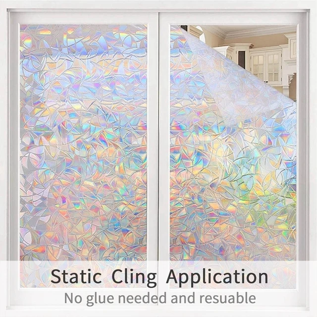 Rainbow Prism Window Film Matrica Konyhai Hálószoba Iroda Fürdőszoba Nappali Szivárvány Effektus Ablakfilm 3D Szivárványfilm - Image 4
