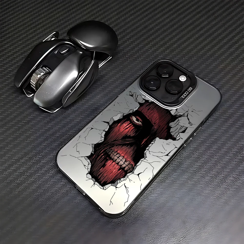 thumbnail image 1 of Funda de teléfono Anime Attack On Titan para iPhone 15 14 13 12 11 Pro Max X XR XSMAX 8 7 Plus, funda trasera mate a prueba de golpes, 1 of 5