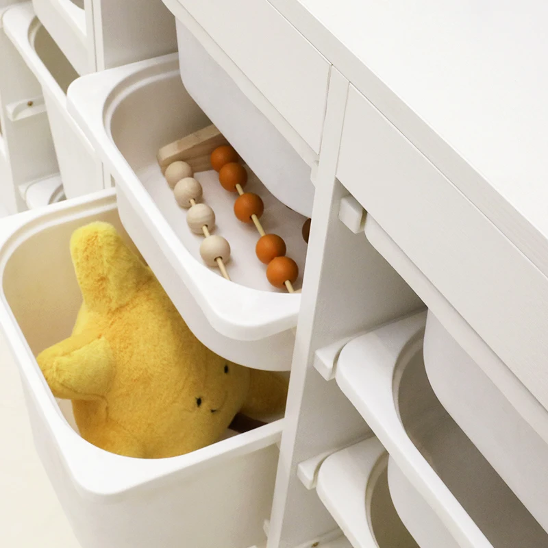 Five Layers High Capacity Wood Cabinet Kid Furniture Toys Storage Children Kids Cabinets For Kindergarten Bedroom Use