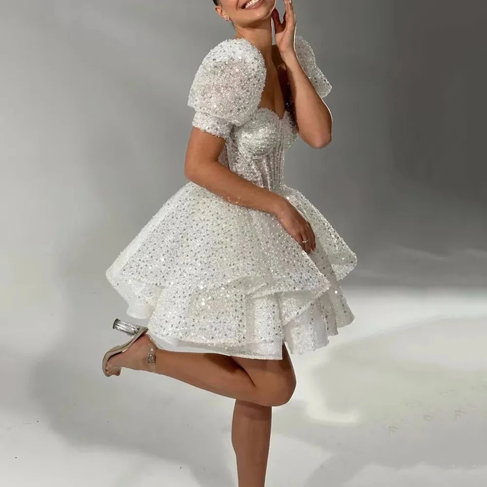 プロムドレス ティーン向けホームカミングドレス キラキラレースアップリケティアードAラインフォーマルショートミニガウン 結婚式 ワン Amazon | プロムドレス  ティーン向けホームカミングドレス キラキラレースアップリケティアードAラインフォーマルショートミニガウン ... チュール ホームカミング ドレス ティーン Vネック チュール ショート プロムドレス キラキラ カクテル ミニドレス