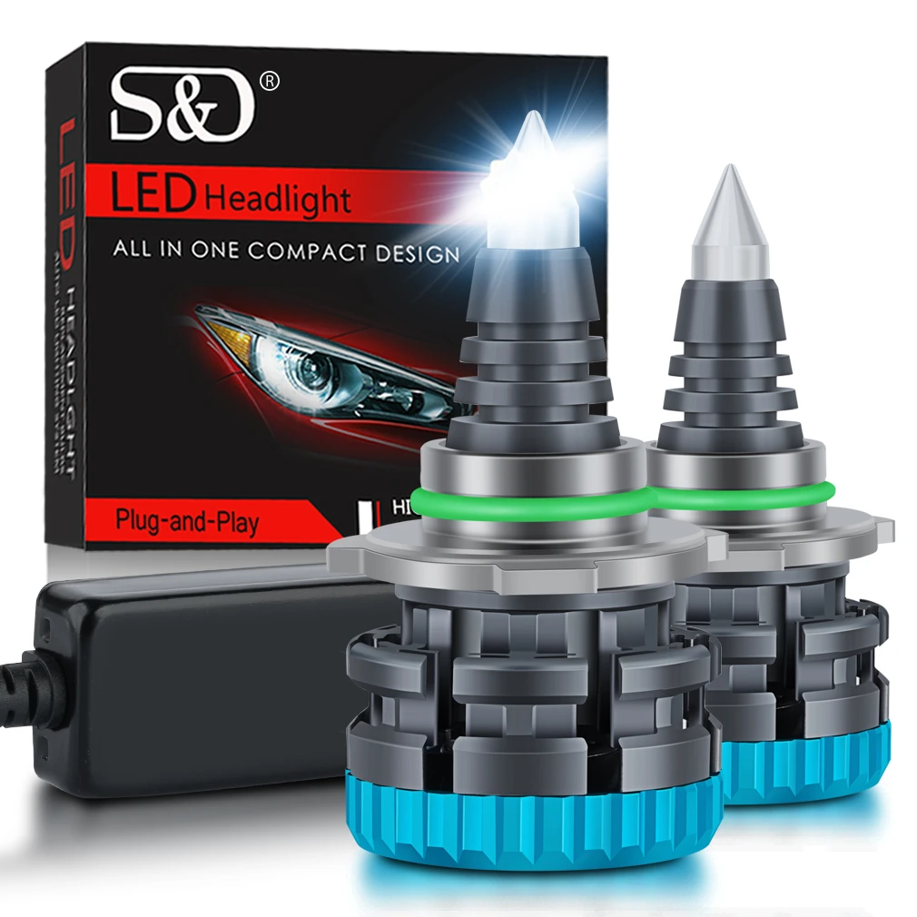 Newest Quartz Glass H7 LED Headlight Bulbs 9012 9005 9006 HB3 HB4 H11