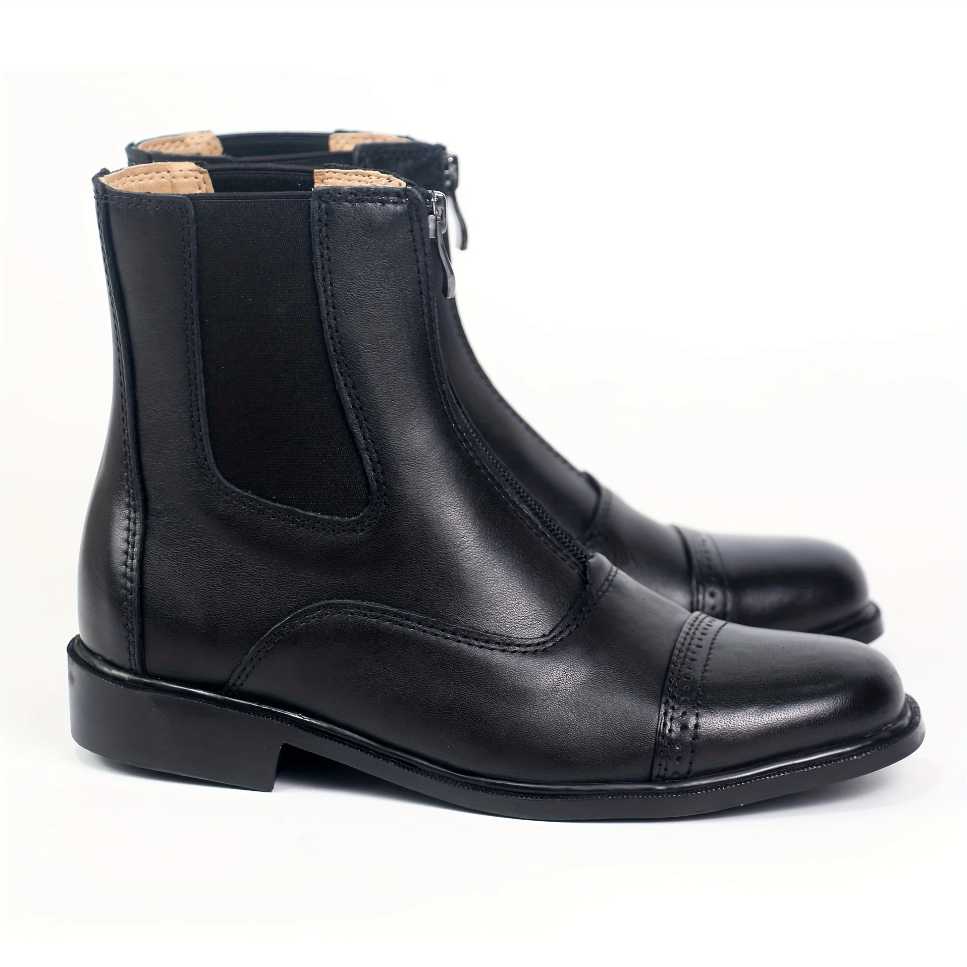 Aoud Horse Riding Boots Equestrian Boots Full Leather High Quality Zipper Shoes Men Women Paardrijden Laarze Horse Hootsn Halter 4