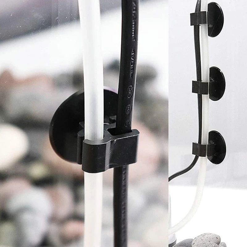 5Pcs Aquarium Suction Cup Clip Fish Tank Oxygen Tube Hose Pump Power Cord Buckle Wire Finisher Suction Cups Aquarium Accessories 4