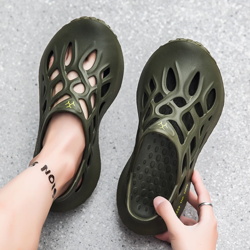 Mode Im Freien männer Sandalen Atmungsaktive Nicht-slip Männliche Strand Schuhe Sommer EVA Mann Hausschuhe Bequem Leichte Weiche Garten – Detail 12