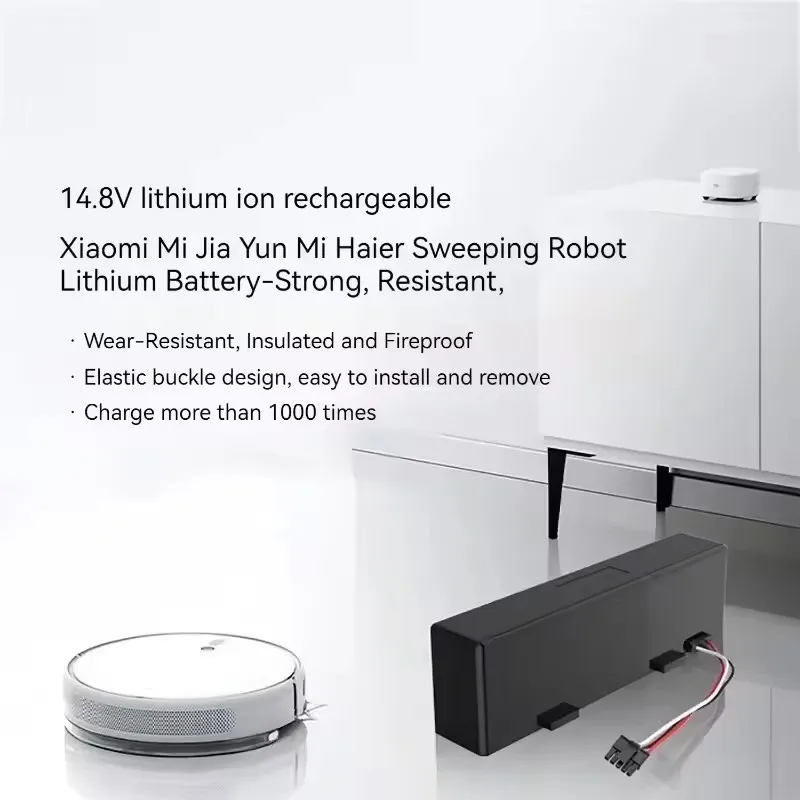 Battery Original 14.8V for Xiaomi Mijia LDS Vacuum Cleaner Mi Robot Vacuum-Mop P Mi Robot Vacuum-Mop 2S/Haier JX37 New STYTJ02YM for Rechargeable Battery Vacuum Cleaner Battery Battery Replacement