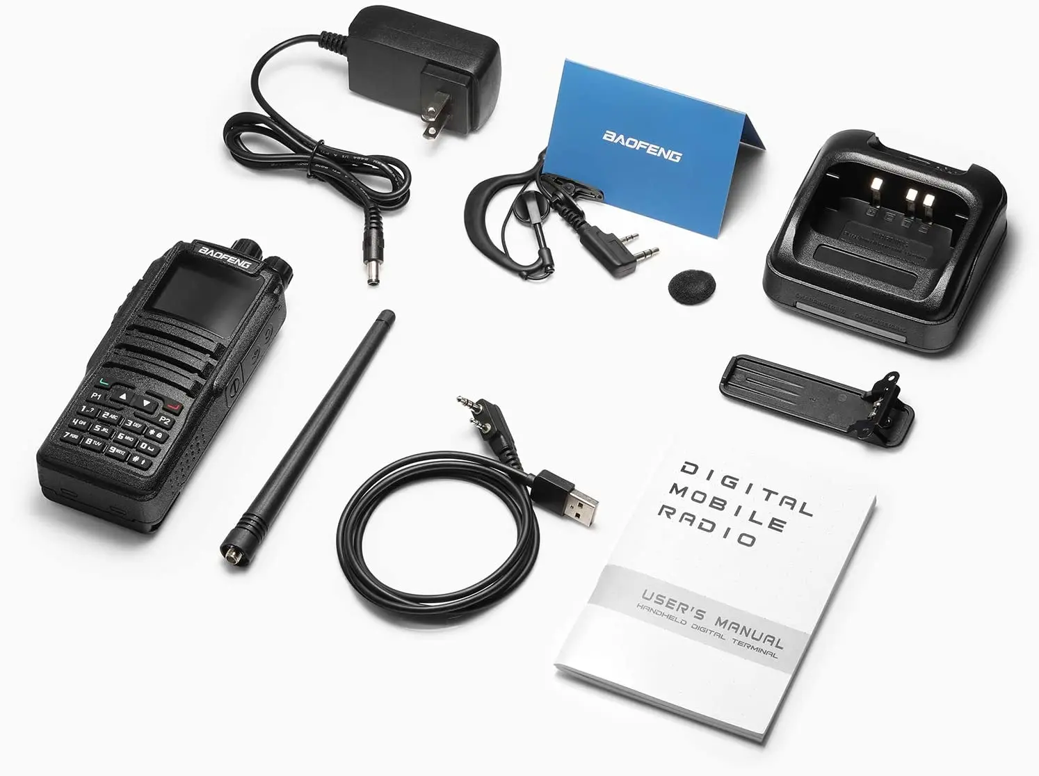 Long Distance Walkie Talkie Digital DM-1701 BaoFeng Tier 2 Mobile Radio With Duel Sim Walkie Talkie Two Way Radio
