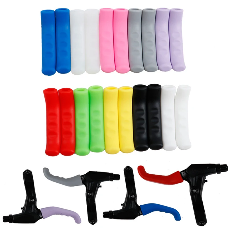 Bicycle Brake Handle Cover Silicone MTB Grips Bicycle Handlebar Protect Cover Anti-slip Bicycle Protective Gear Bike Accessories