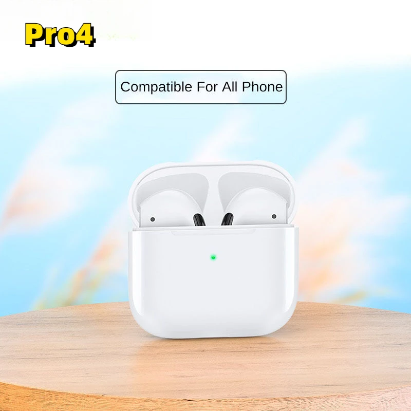 Original Pro 4 TWS Wireless Headphones Earphone Bluetooth-compatible 5.3 Waterproof Headset with Mic for Xiaomi iPhone Earbuds 2