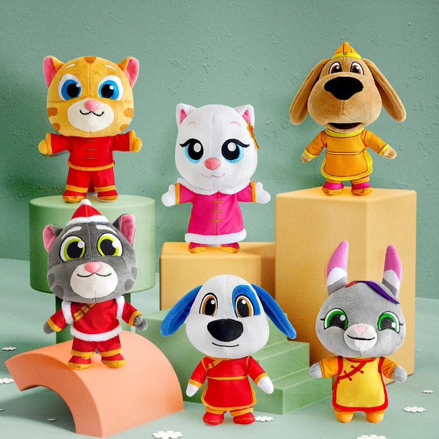 TALKING TOM CAT Plush Doll Toy Kids Cartoon Animal Dog Toddler Xmas Gift  $29.30 - PicClick AU