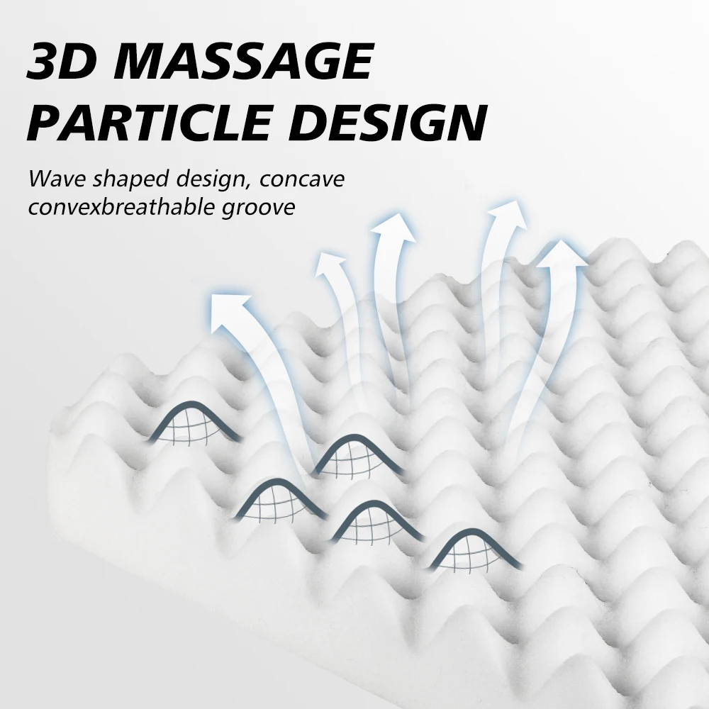 Cooling Pressure-Relief Seat Cushion with Temperature-Lowering Fabric