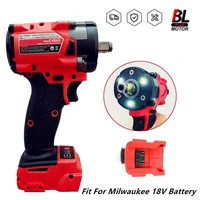 Brushless Impac Wrench 500N.m Electric Driver 1/2" Repair Cordless Screwdriver 4 Gears Power Tools for Milwaukee 18V Battery 1