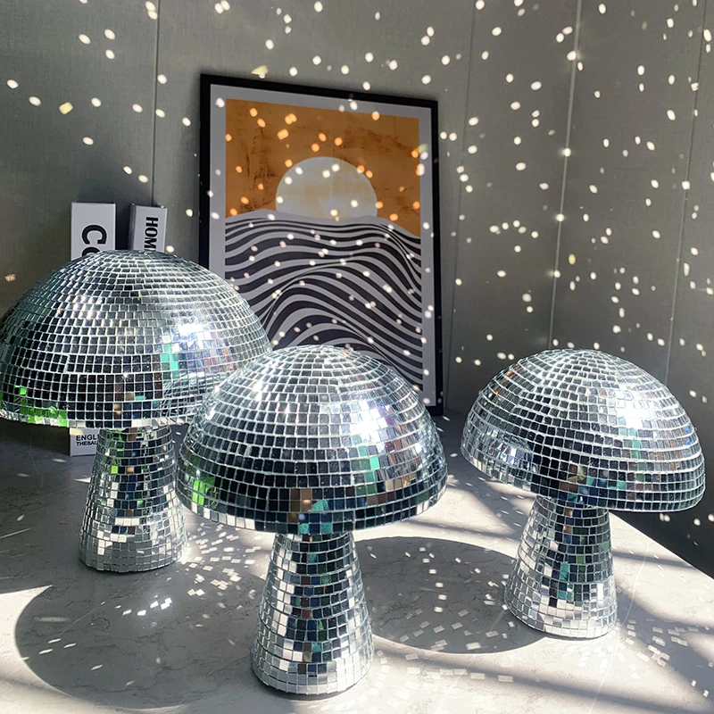 Disco Mushrooms Bedroom Decoration Disco Ball Mushroom Wedding