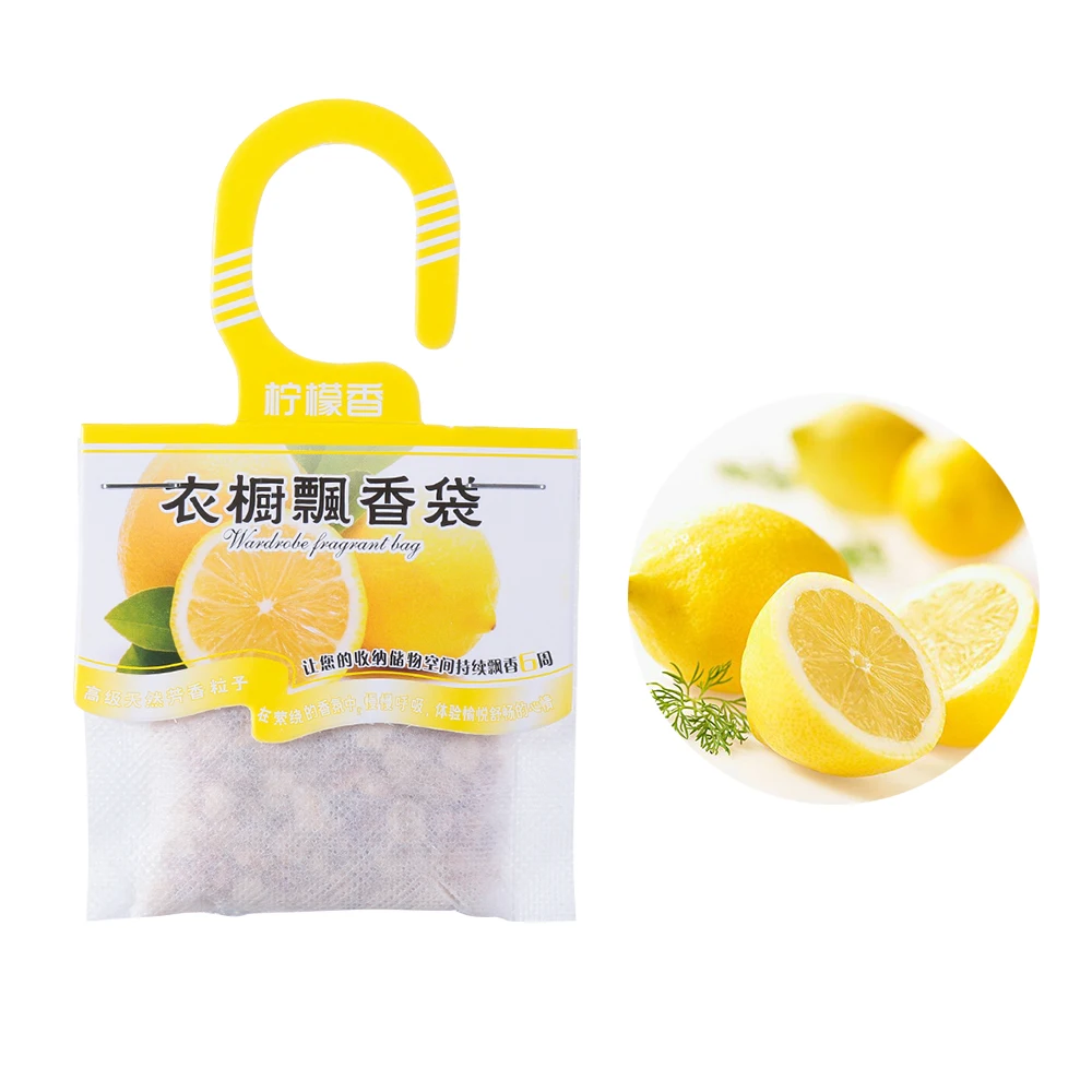 1Pc Lemon Lavender Rose Osmanthus Air Fresheners Natural Fragrances Hanging Spices Bag Wardrobe Deodorizing Paper Sachet Cabinet deodorant sachet bags fragrance bags