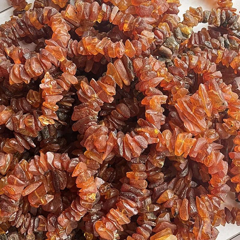 Big Amber Bracelet Supplier Trendy Female Accessory New Natural Irregular Bead Baltic Chips Mineral Exaggerated Raw Ore Jewelry