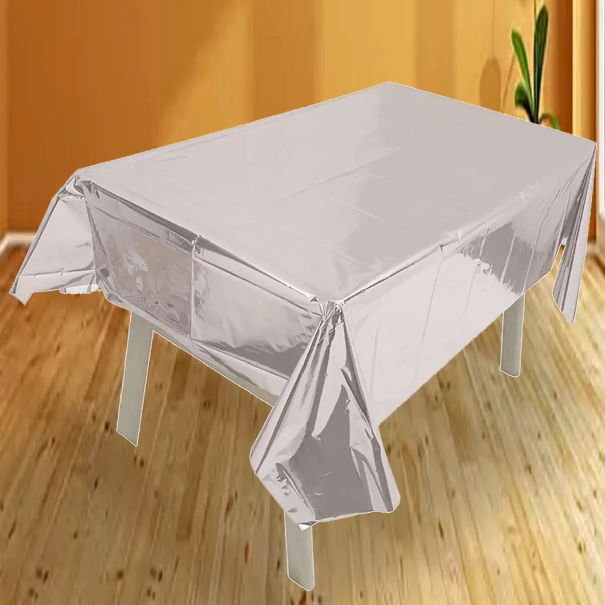 137cm*183cm Rose Gold Sliver Disposable Tablecloth For Birthay Wedding Party Decoration Home Decor