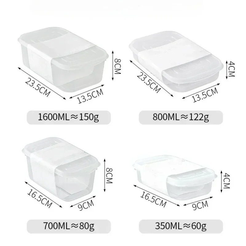 Plastic Covered Fresh-keeping Box Food and Fruit Storage Sealed Freezer Kitchen Organizer Kitchen Storage Container 6