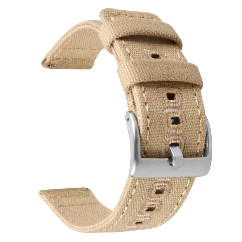Canvas Nylon Quick Release Watch Strap with Pin Buckle