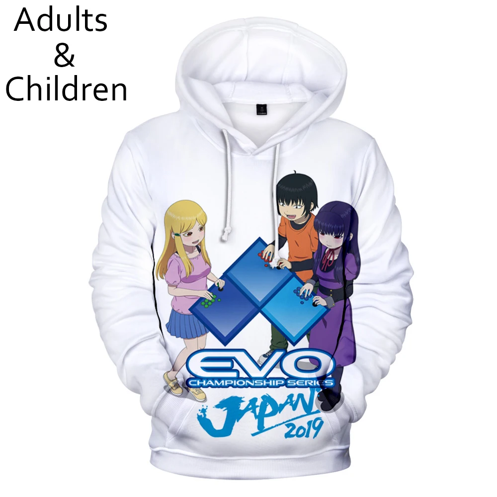 힙합 인기 만화 고득점 소녀 3D 프린트 후드 스웻셔츠, 남녀 맨투맨, 성인 및 어린이 캐주얼 풀오버 