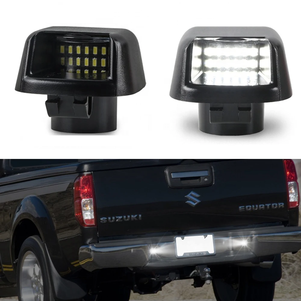 Car Light 18SMD 3W White LED License Plate Light for Nissan Navara D40