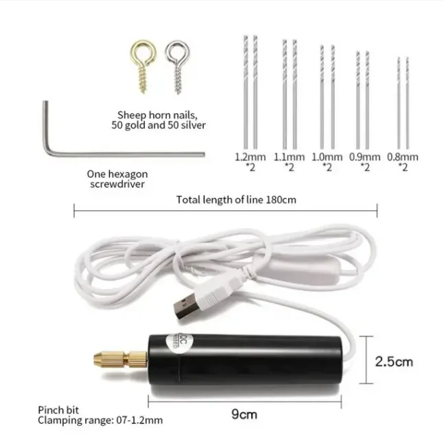 휴대용 미니 전기 드릴, 휴대용 USB 드릴, 회전 도구, 조각기 펜, 드릴 비트 전동 공구, 드릴링 쥬얼리 도구
