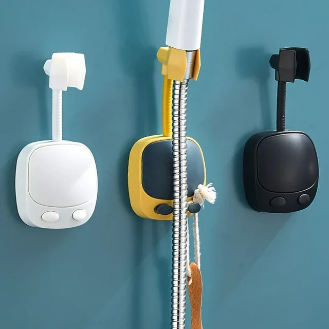 Soporte de cabezal de ducha sin taladro, soporte de ducha ajustable de  mano, COLGADOR PARA Bola de baño, accesorios de almacenamiento de baño -  AliExpress