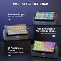 2PCS300W LED Strobe RGBW Wash Beam Effect Moving Head DMX512 Single Control Horse Racing Concert Club Night Party Stage Lighting 2