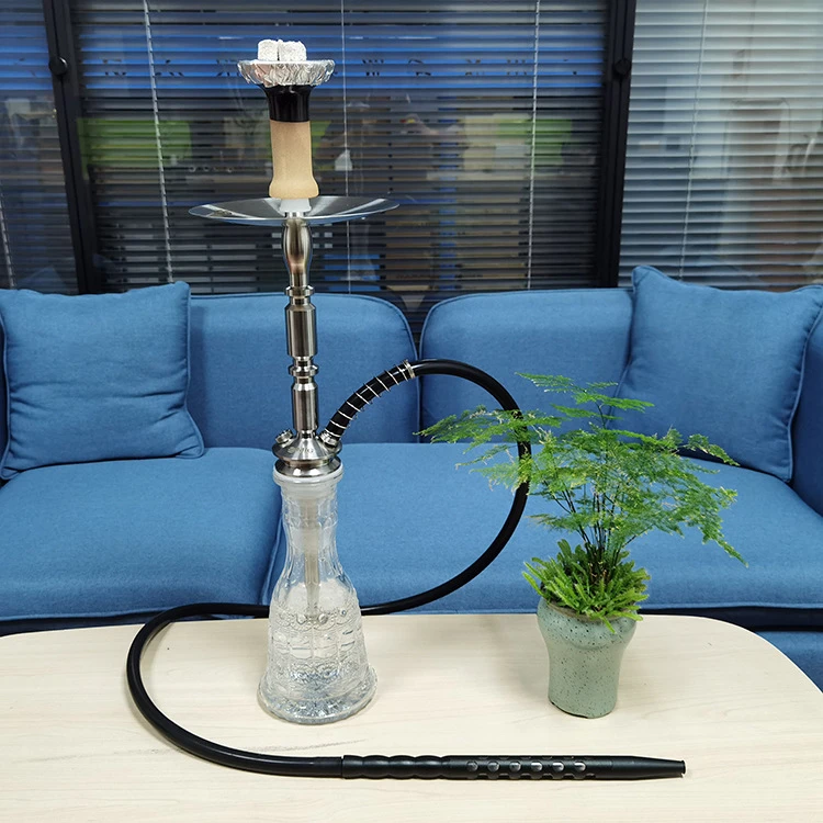 Hookah Shisha Set 1 Hose with Accessories Bowl Coal Tongs Silicone