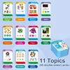 Interactive Flash Cards for Early Learning Spanish Russian Arabic Language Switch Logical Thinking Autism Sensory Toy for Kids 4