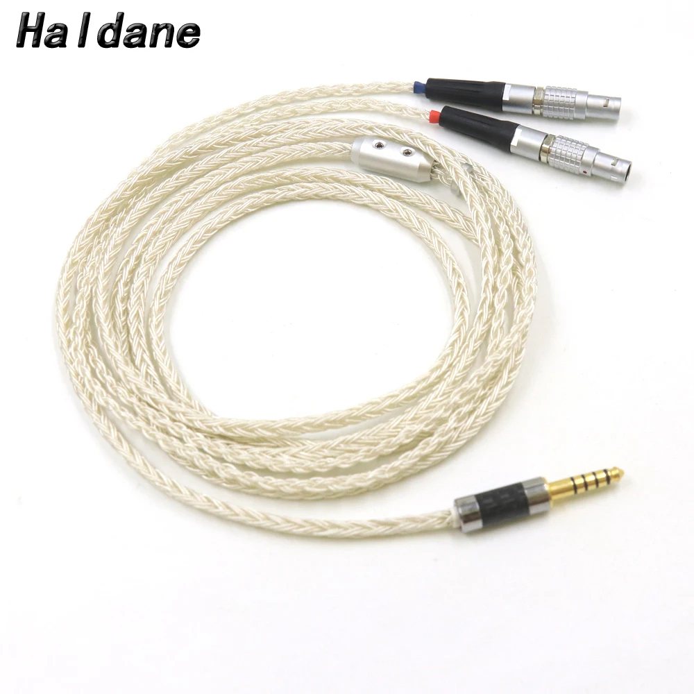 Haldane Nuovo 16 Core Placcato Argento 2.5 4.4 6.5Mm/4Pin Xlr Per Cavo Per Cuffie Focal Utopia Elear Upgrade