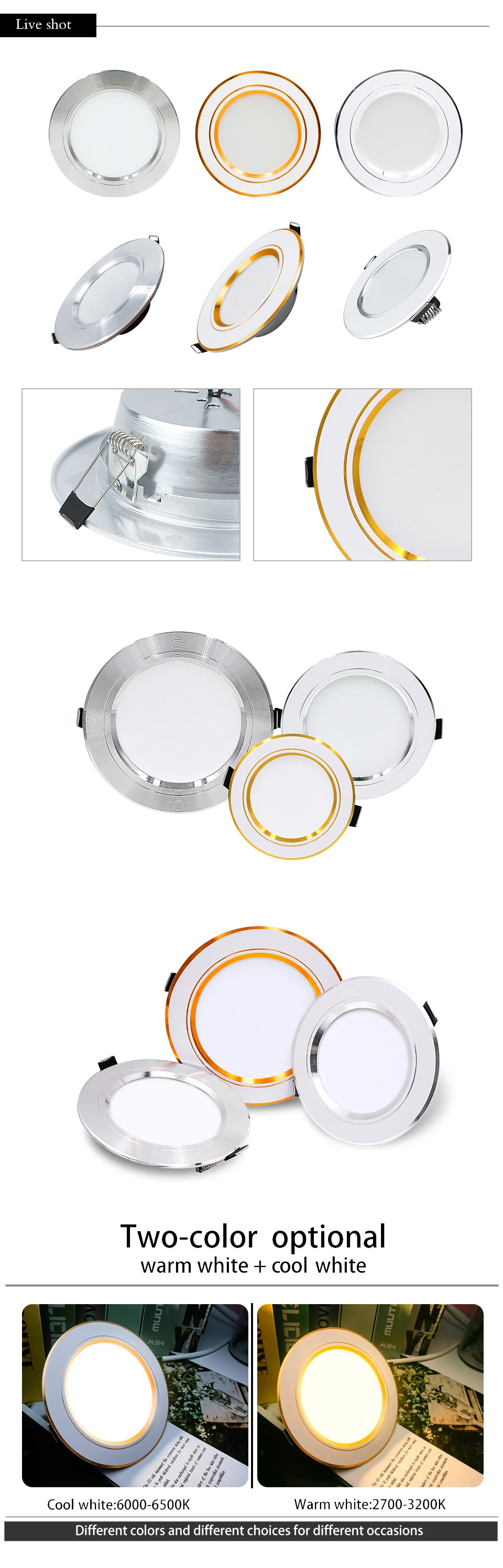 LED recessed round downlight image 4