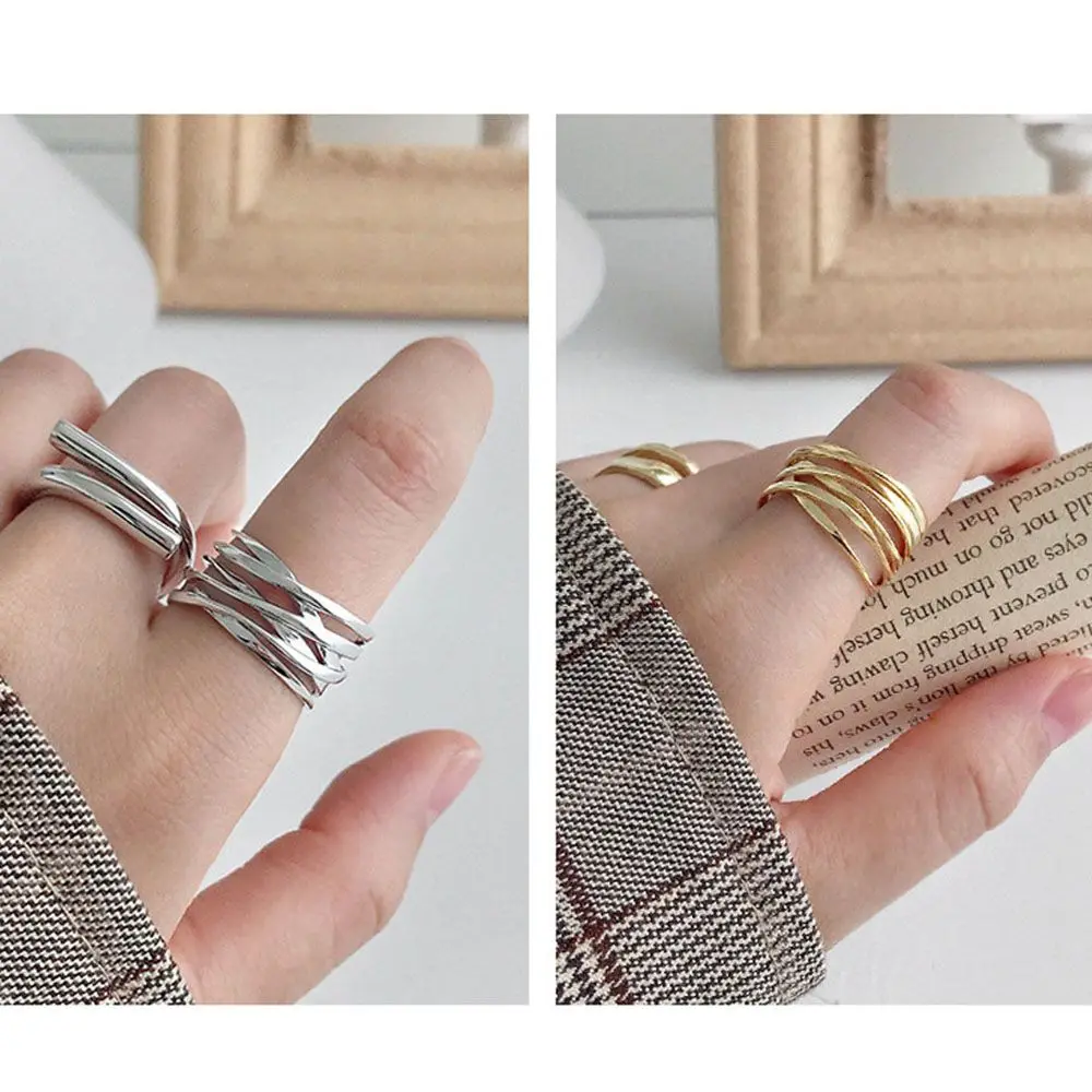 Multi-layer Geometric Chain Necklace Minimalist Jewellery For Women_voghion.com