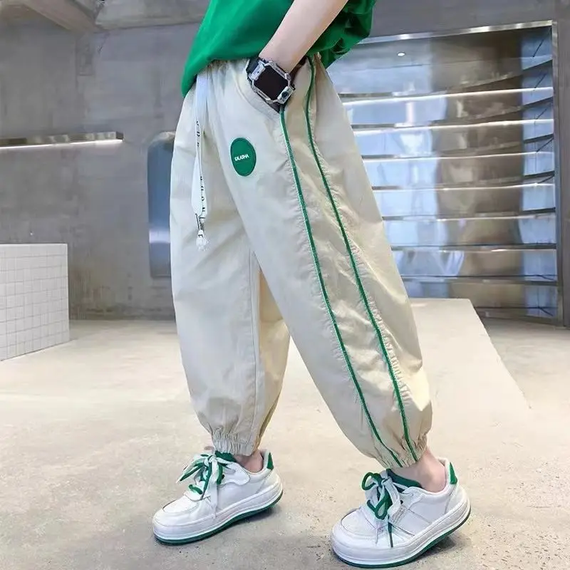 Boys Pants Kids Summer Thin Casual Cotton Long Trousers Sports boys pants
