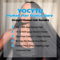YOCYTU 20 20 20 Pouces Tissage Cheveux Humains 1/3/4 PCS Lot de Tissage Cheveux Humain 12A Tissage Naturel Brésilien Haut Qualité Meche Tissage Humain Hair Raw Hair Bundles 100% Human Hair Livraison 3 Jours France 6