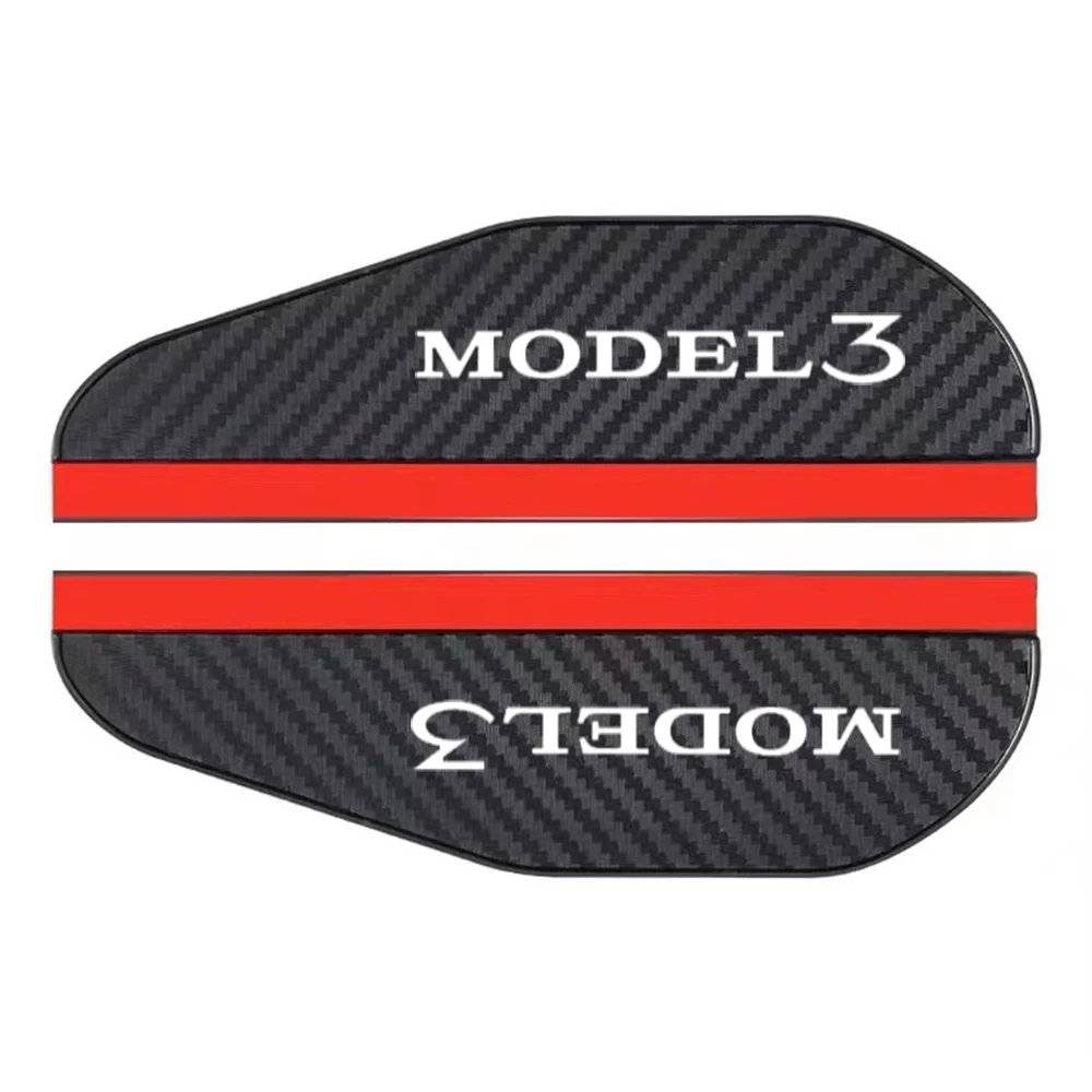 2Pcs Carbon Fiber Car Rearview Mirror Eyebrow Rain Cover For Tesla Model 3 Model S Y X P100D Rainproof Accessories