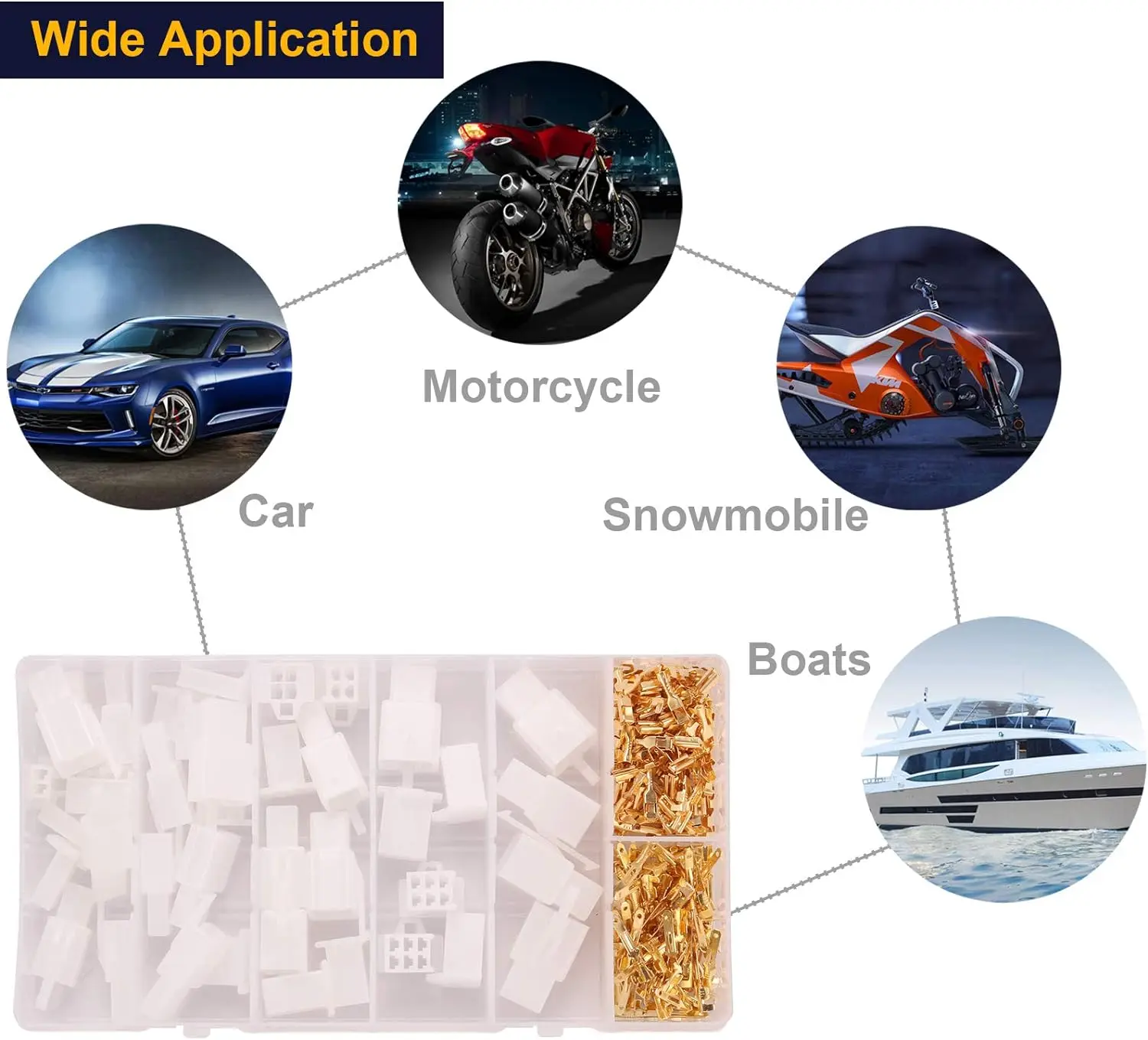200PCS 2,8mm Automotive Kit 2 3 4 6 Pin Elektrische Draht Anschlüsse Kit für Motorrad Motorrad Auto boote Elektrische Instrumente – Detail 7