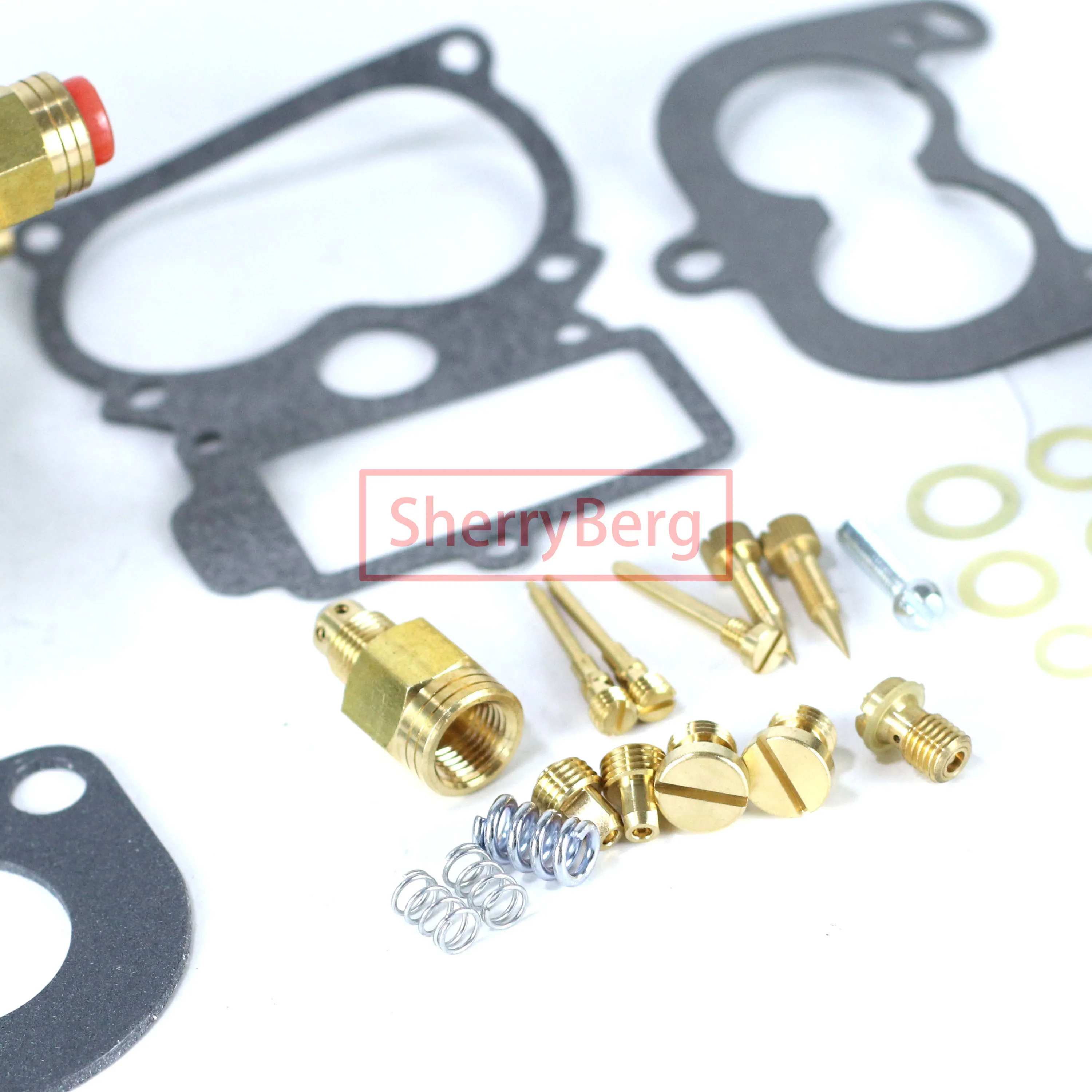 SherryBerg 기화기 Karburetor Carb for Ford Stromberg 97 스타일 스피드웨이 9-Super-7 Natural Finish 2-Bbl 가스켓 키트 재구성