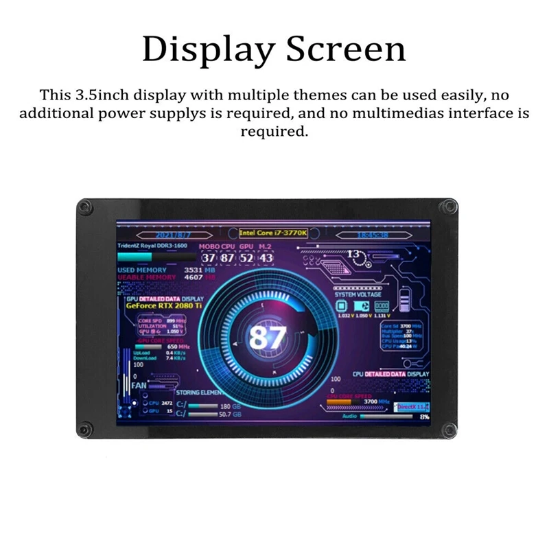 AIDA64 USB 3.5 Inch IPS Display Screen Secondary Screen Mini Monitor Screen For PC B1Q8