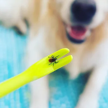 3 stücke Hund Tick Clip Pet Floh Entfernung Werkzeug Cat Läuse Entferner Haken Hundesalon Liefert Kätzchen Kamm Welpen Reinigung liefert Werkzeuge — изображение 5